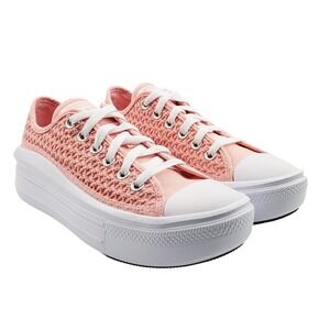 NWOT Converse‎ Chuck Taylor All-Star Peach Crochet Low-Top Sneaker - Size 6